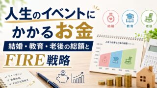 人生のイベントにかかるお金｜結婚・教育・老後の総額とFIRE戦略