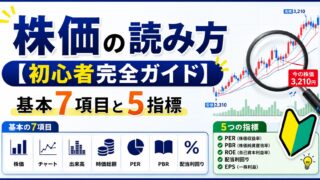 株価の読み方【初心者完全ガイド】基本7項目と5指標