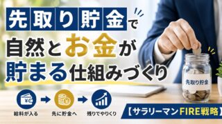 先取り貯金で自然とお金が貯まる仕組みづくり【サラリーマンFIRE戦略】