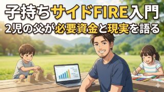 子持ちサイドFIRE入門　2児の父が必要資金と現実を語る