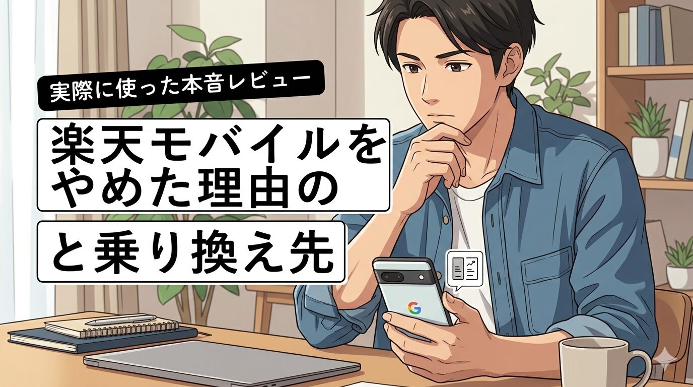 楽天モバイルをやめた理由と乗り換え先【実際に使った本音レビュー】
