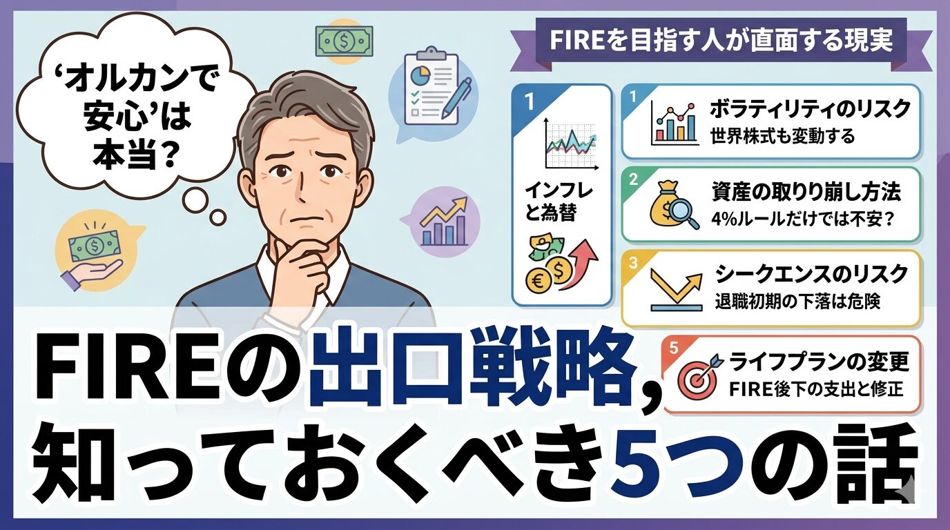 「オルカンで安心」は本当？FIREの出口戦略,知っておくべき5つの話
