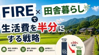 FIRE×田舎暮らしで生活費を半分にする戦略