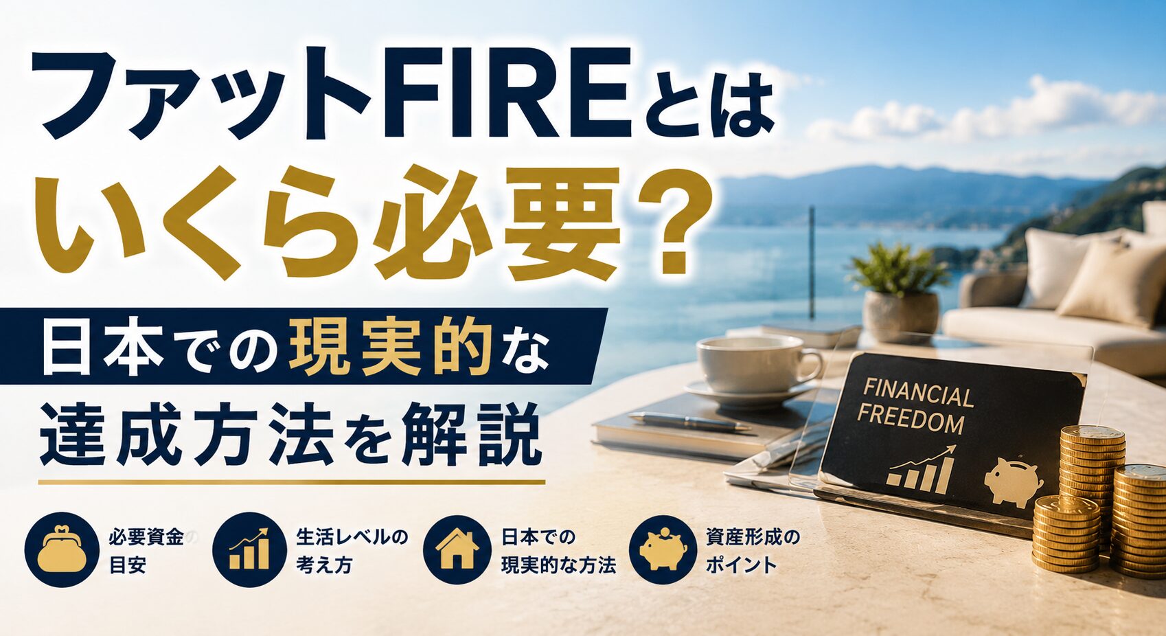 ファットFIREとはいくら必要？日本で達成する方法・必要資産・メリットを徹底解説【2026年版】