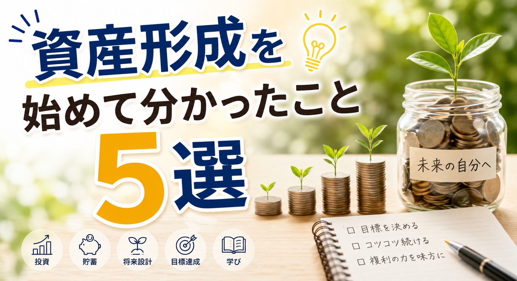 資産形成を始めて分かったこと５選